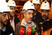 بازدید وزیر صمت از خطوط تولید فولاد مبارکه
