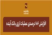 افزایش 106 درصدی عملیات ارزی و رشد 417 درصدی درآمدهای کارمزدی ارزی بانک آینده