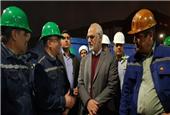 استاندار خوزستان در بازدید از واحد زمزم 3 بزرگترین کارخانه آهن اسفنجی خاورمیانه در شرکت فولاد خوزستان: