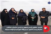 بازدید «معاون رئیس‌جمهور و رئیس سازمان حفاظت محیط زیست کشور» از نیروگاه خورشیدی فولاد مبارکه