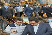 حضور وزیر محترم صنعت، معدن و تجارت، مهندس اتابک و هیات همراه در شرکت صنایع معدنی فولاد سنگان