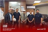 بازدید شبانه مدیرعامل فولاد اکسین از خط تولید / تقدیر از زحمات کارگران و تأکید بر تحقق شعار سال