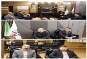 نشست همکاری معاون اعتباری پست بانک غرب تهران و شهردار گلستان رباط کریم