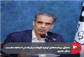 تحقق برنامه‌های تولید فولاد مبارکه در 6 ماهه نخست سال جاری