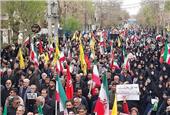بیعت مردم با رهبر معظم انقلاب در راهپیمایی ‌قدس/ایران فریاد انتقام شد