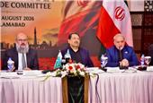 استقبال وزیر بازرگانی پاکستان از وزیر صمت ایران در حاشیه نشست کمیته مشترک تجاری