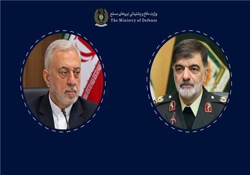 دیدار سردار رادان با مهرداد اخلاقی؛ بررسی راهکارهای توسعه همکاری‌های دفاعی و انتظامی