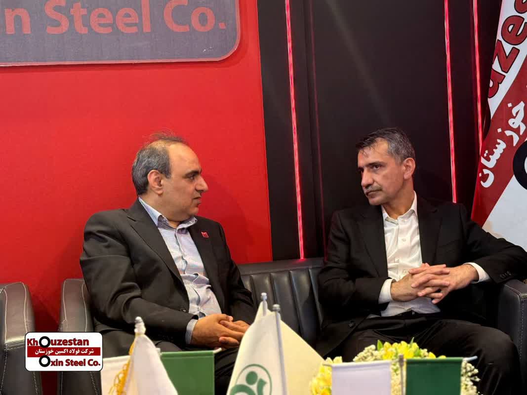 بازدید مدیرعامل هلدینگ صبا انرژی از غرفه شرکت فولاد اکسین خوزستان