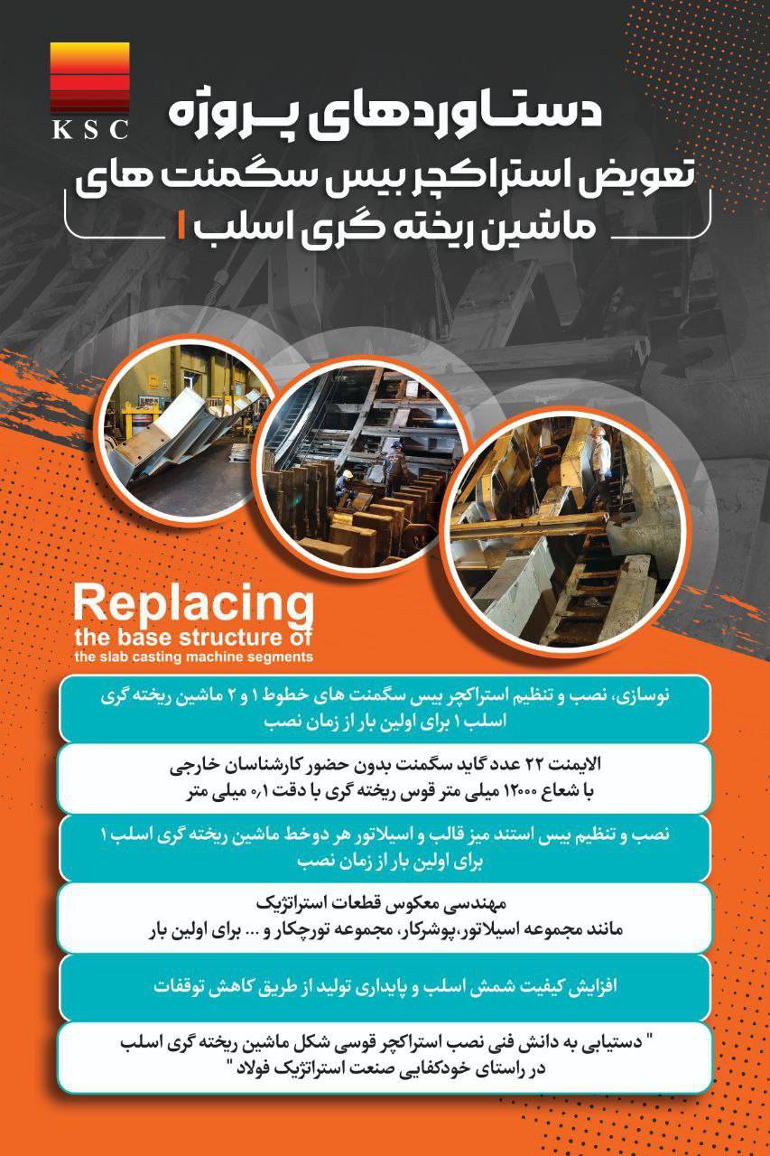 افتخار و شاهکاری دیگر از متخصصان فولاد خوزستان در مسیر پیشرفت؛