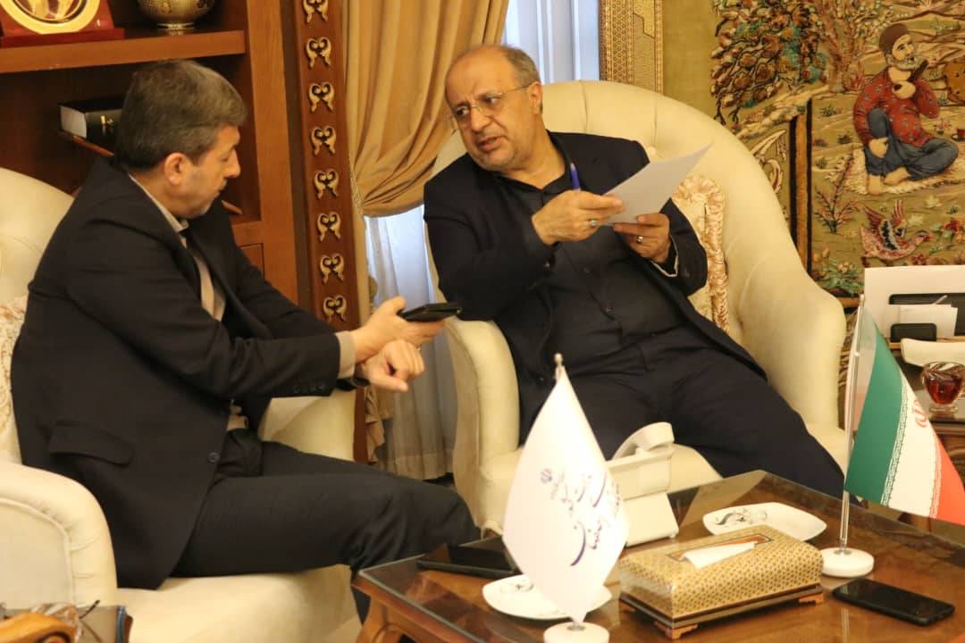 دیدار معاون امور معادن و صنایع معدنی وزارت صمت و استاندار اصفهان