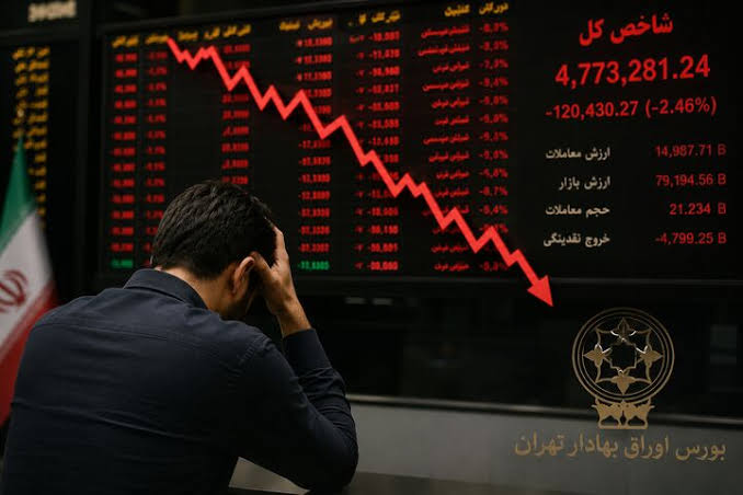 شاخص کل بورس یک کانال عقب نشست!
