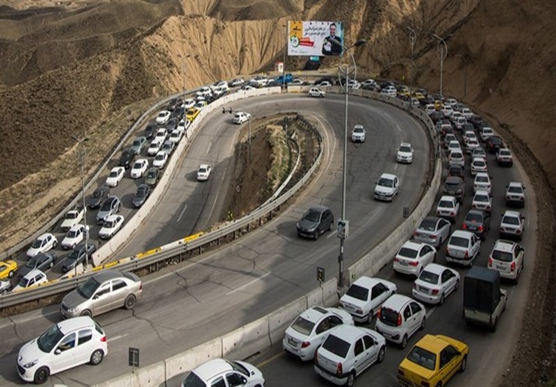 جاده چالوس از ساعت ۱۶ امروز یک‌طرفه می‌شود