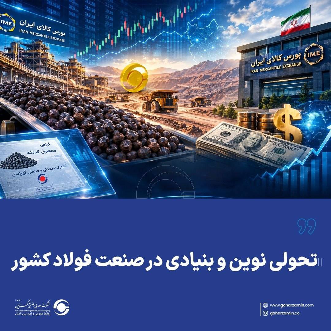 شرکت معدنی و صنعتی گهرزمین/تحولی نوین و بنیادی در صنعت فولاد کشور