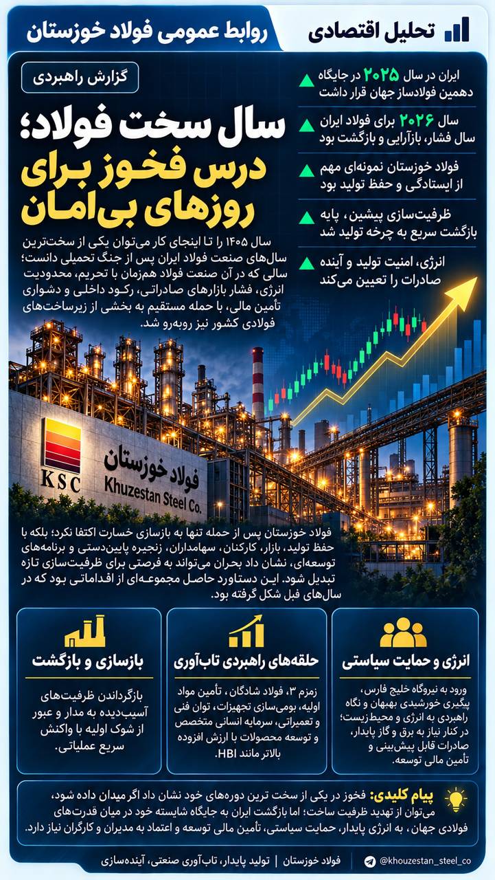 سال سخت فولاد؛ درس فخوز برای روزهای بی‌امان